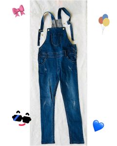 Classic Blue Denim Dungaree |Women | Vintage 90s