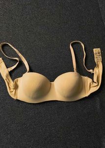 Beige Lightly Padded Tshirt Bra