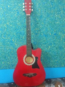 Red Acoustic Guitar