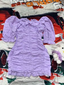 Dreamy Lavender Ruffle Dress