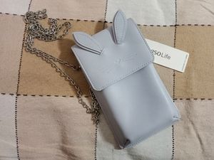 Miniso Cat Ears Sling Bag ( Grey Color )