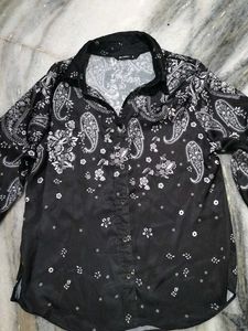 Stylish Black Print Shirt