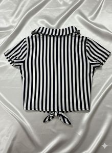 Striped Knot Top