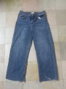 Wide Leg Denim Jeans