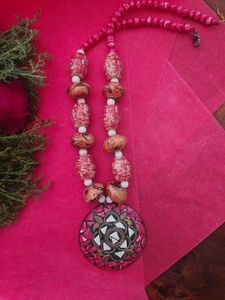 Beaded Pendant Necklace