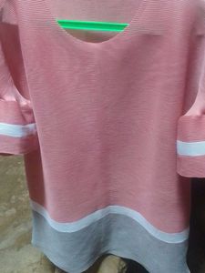 Color Block Tunic Top