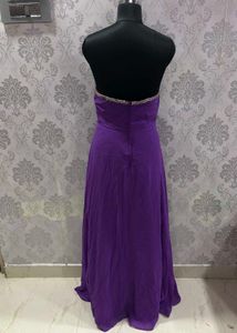 Purple Embellished Gown