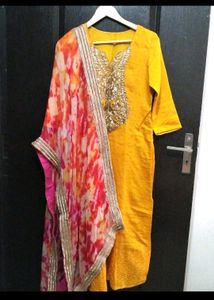 Chanderi Silk Suit Set