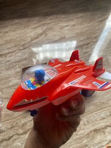 Vintage Red Mini Fighter Toy Plane