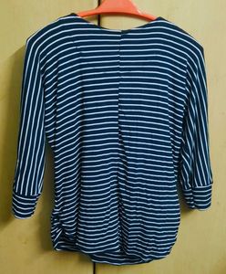 Striped V-Neck Top