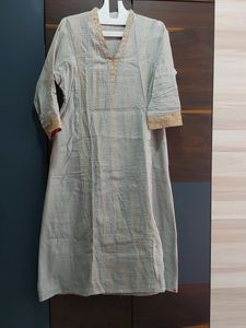 Biba Grey Color Kurta