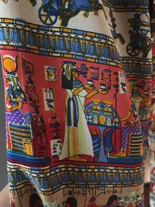 Boho Vintage-Style Printed Flared Pants
