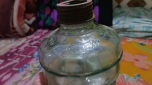 Vintage Glass Oil Lamp Font