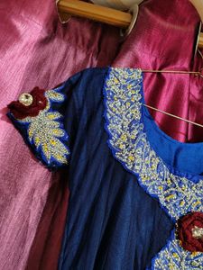 Navy Blue Anarkali Suit Wedding Season