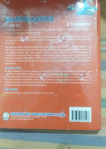 RD Sharma Mathematics Book Class 7