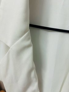 White Blazer bodycone Top