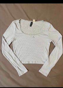 H&amp;m Cute Light Blue Top