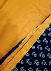 Beautiful Two Shaded  Saree With Blouse