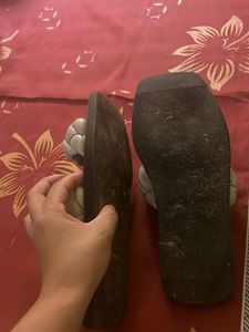 H&amp;M Braided Strap Slides - Size 3