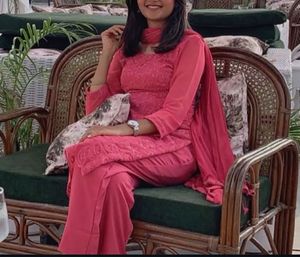 Get A Beautiful Hot Peach Colour In Kurti Plazo