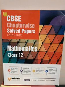 Arihant CBSE Math Class 12 Solved Papers