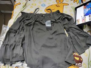 Shein Off-the-Shoulder Ruffle Top