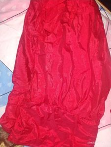 Red &amp; Gold Anarkali Kurta Set