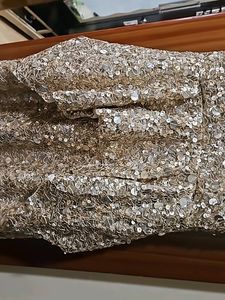 Golden Fully Embellished Heavy Party Dress