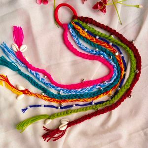 Colorful Braided Hair Tie