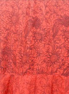 Red Anarkali Silk Kurti Upto XXL (Melange Brange )