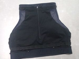 Black Sports Bra Front Zip