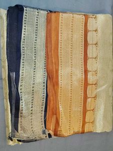 Elegant Heavy Zari Bordered Silk Saree❤️