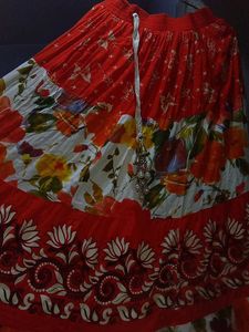 A Multicolor Long Skirt .