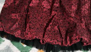 Beautiful Black and Red Party Frock