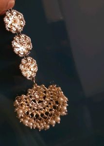 Nykaa Fashion Meenakari Chandbaali Maangtika