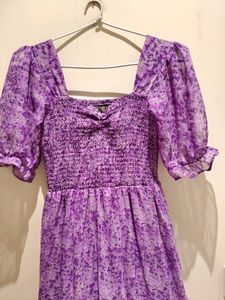 Purple Floral Maxi Dress