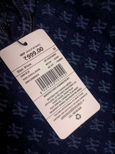 SHEIN Full length micro Printed Straight Fit Jeans