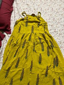 Yellow Printed Sundress