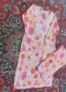 Mul Cotton ROSE Chickenkari 😍rose 🌹