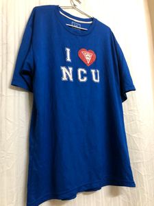 I Love NCU Blue Short Sleeve T Shirt