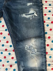 Rookies Blue wash Distressed jeans