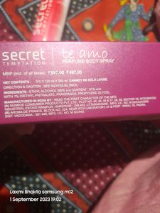Secret Temptation Perfume Body Spray