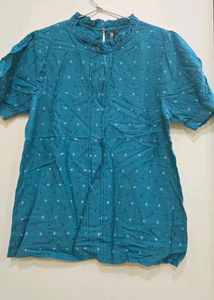 Teal Casual Top