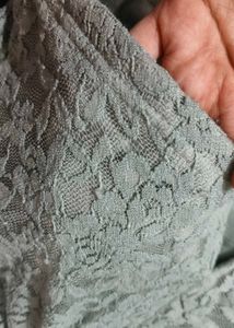 Pastel green furry top