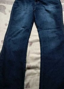 Dark Blue Straight Fit Denim Jeans