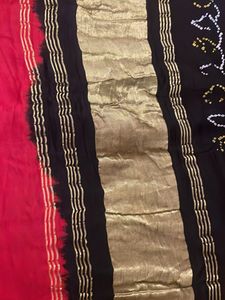 Elegant Bandhani Dupatta, Gajji silk