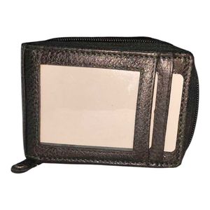 Stylish Leather Zip Around Mens Wallet