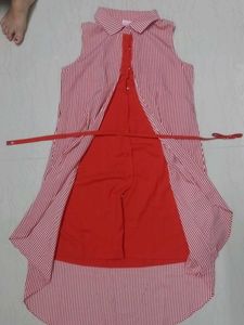 Striped Sleeveless Dress