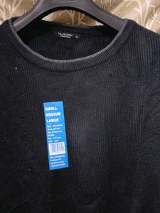 Stylish Black Pullover Sweater