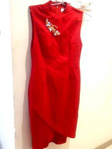 Red Hot Onepiece Partywear Formal Wear Dress